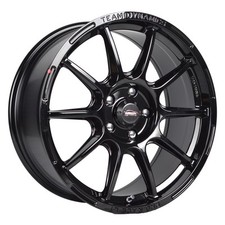 4 x Team Dynamics Pro Race LT Gloss Black Alloy Wheels - 15x7'' ET35 4x108 PCD