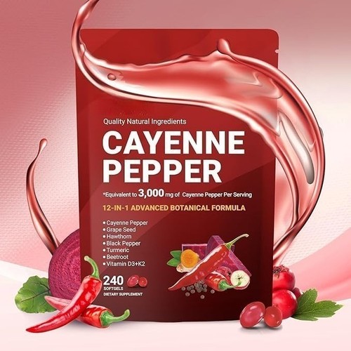 Cayenne pepper softgel support - cayenne,