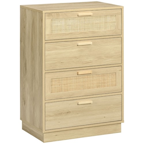 Chest drawers rattan - drawers, 4