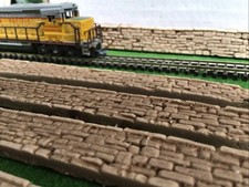 N scale Stone Style wall kit - 6 sections Painted Model Railway N Gauge Top34z
