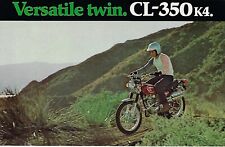 1972 Honda CL350 K4 SCRAMBLER Motorcycle Sales Brochure