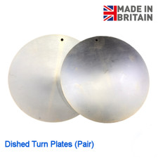 Dished turn plates (a pair, 2)