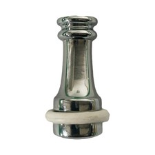 Chrome decorative cord pull - chrome,