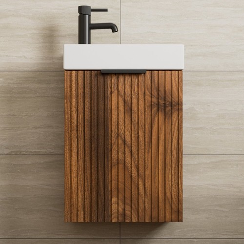 Fluted 400mm bathroom - fluted,