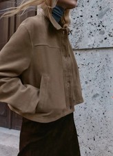 ZARA 100% LEATHER SHIRT COLLAR