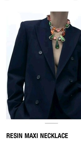 Zara resin necklace - zara,
