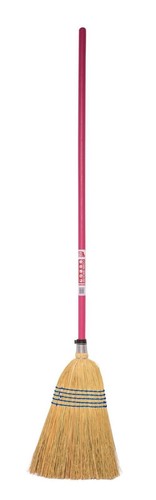 Pink tubtrug corn broom brush - corn,