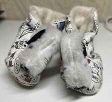 Vintage SNOOPY PEANUTS baby toddler BOOTS BOOTIES SLIPPERS