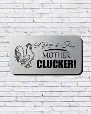 Metal wall sign rise and - sign,