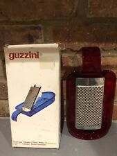 Vintage Guzzini Red Perspex Grater Zester 1980s Ex Con Boxed Italian