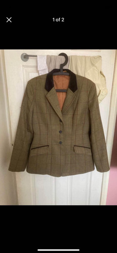 Equetech mid green tweed - equetech,