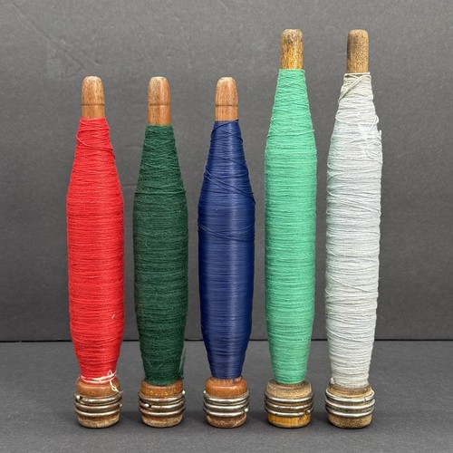 Set vintage wooden yarn - set,
