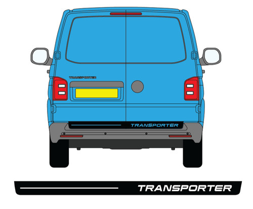 Rear decal panel - rear,