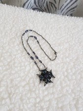 Blue Crystal Diamante Maltese