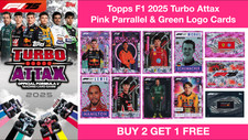 Topps F1 2025 Turbo Attax Pink Parallel & Green Logo Cards - Choose your cards