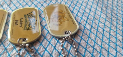 Vintage 1999 pokemon dog tags - 1999,