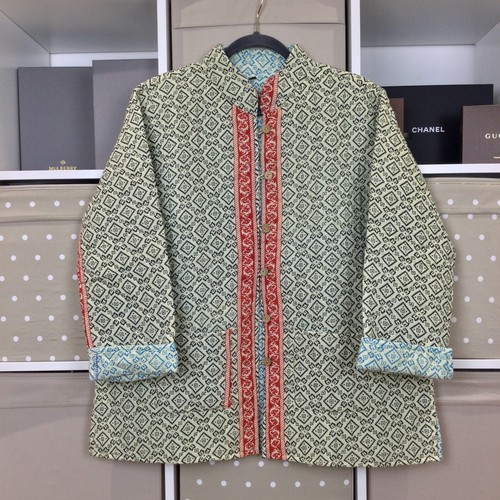 Reversible kantha jacket - jacket, xl