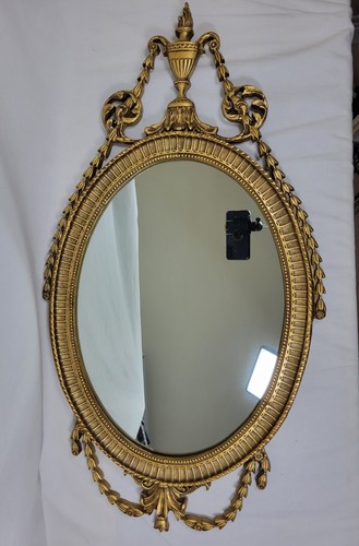 Oval wall mirror rococo - oval,