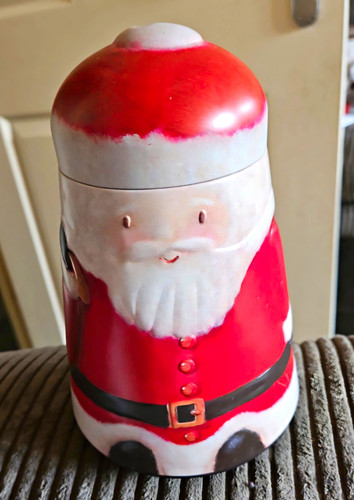 Santa christmas metal storage - santa,