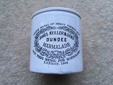 SCARCE C1910 VINTAGE  JAMES KEILLER&SONS DUNDEE MARMALADE 2Lb SIZE MARMALADE POT