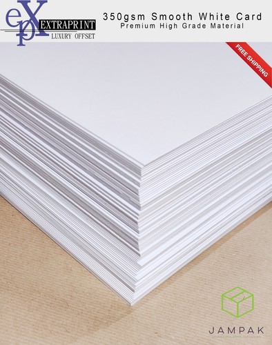 Smooth white card - white,