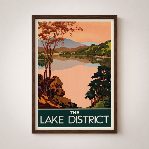 Lake district vintage - lake,