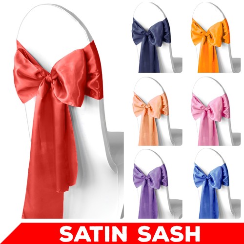 Luxury satin chair sashes bows - luxury,