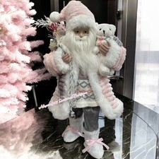 Pink Shabby Chic Santa Sequins