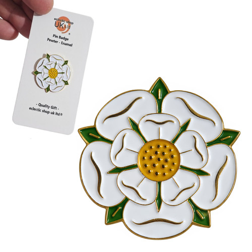 Yorkshire rose pin badge - yorkshire,