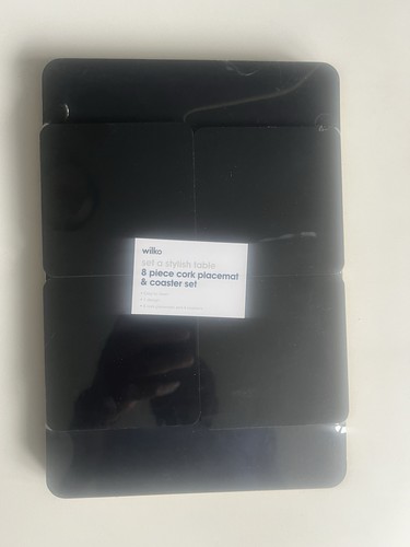 Black set placemats - of, 8