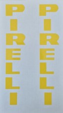 PIRELLI 2x Decals Oracal 651