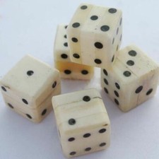 Hand Crafted Bone Dice Set