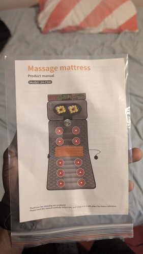 Heated massage mat mattress - heated,