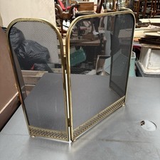 Vintage brass folding fire - brass,