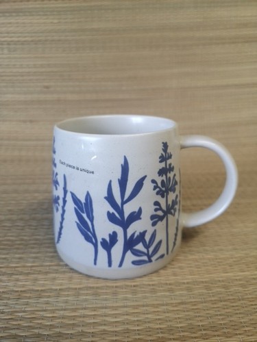 Unused stoneware blue garden - unused,