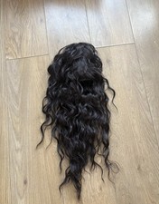 UK Long Thick Brown Soft Natural Hair Extensions Synthetic Drawstring Ponytail