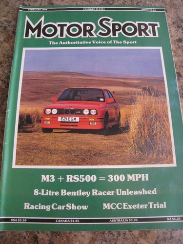 Motor sport feb - feb, m3