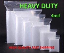 HEAVY DUTY 4 Mil Clear Zip