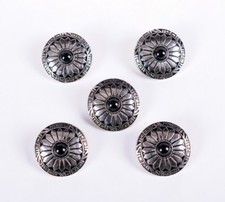 10X 30MM SUN FLOWER BLACK BEAD