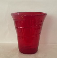 Large Whitefriars Vase Ruby