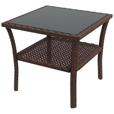 Outsunny PE Rattan Coffee