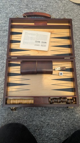 Vintage backgammon set - backgammon,