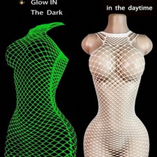 Glow in the Dark Fishnet Dress