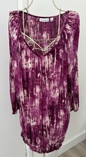 Susan Graver Purple Abstract