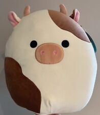 BNWT Brown Cow Squishmallow Ronnie Squishmallow Cow Soft Toy 12”|30cm