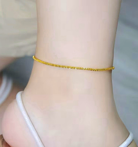Gold tone metal curb link - metal,