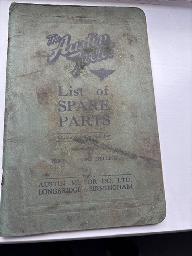 Austin twelve list spare - austin, of