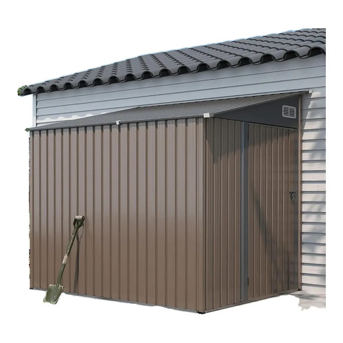 8x6ft metal garden shed - metal,