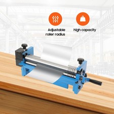 Manual Slip Roll Rolling Bender Steel Plate Bending Round Machine 300mm Width