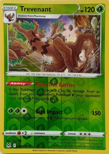 017 196 trevenant reverse holo - 017/196,